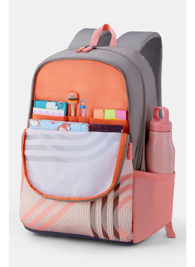 American Tourister Pink Aleo Backpack Polyester 20L Capacity, 15.6" Laptop Compartment, Beige|Front Zipper Pocket|Spacious Interior|Lightweight & Durable|Adjustable Shoulder Strap - 1 Year Global Warranty  | Best Price UAE