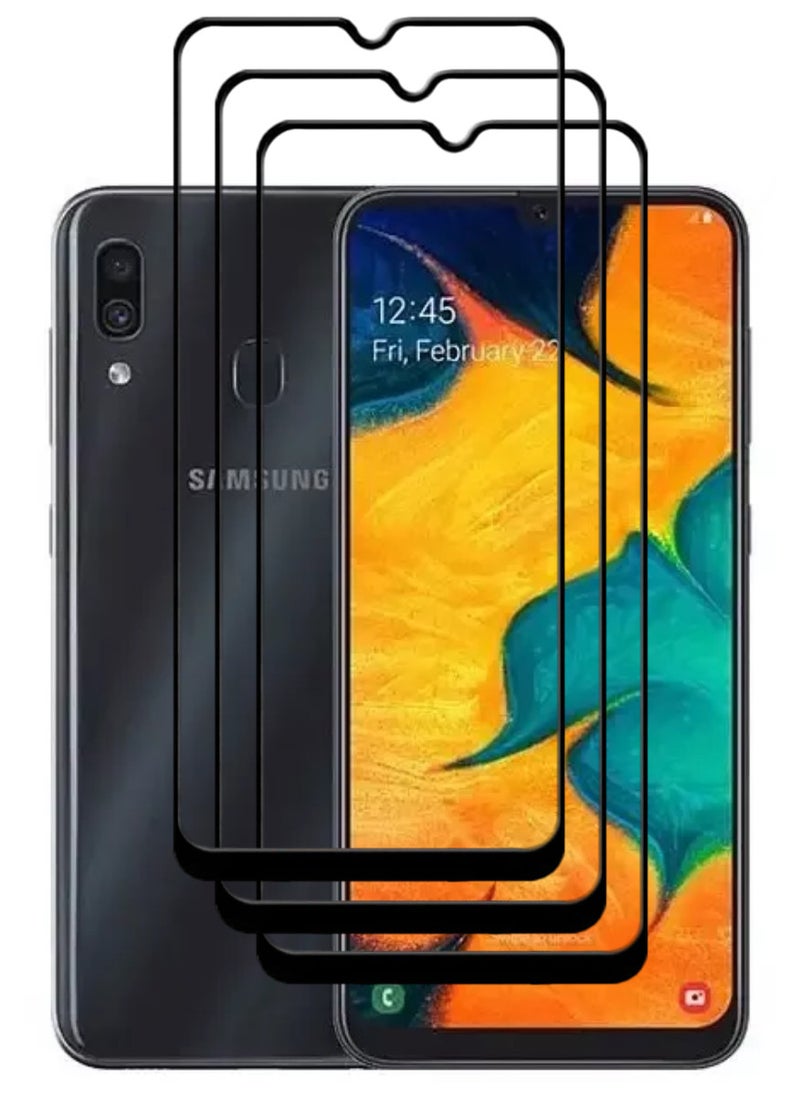 ACLIX 3 Pieces Antistatic ESD Dustproof Premium Quality High Definition Tempered Glass Screen Protector Designed For Samsung Galaxy A30 - Image 1