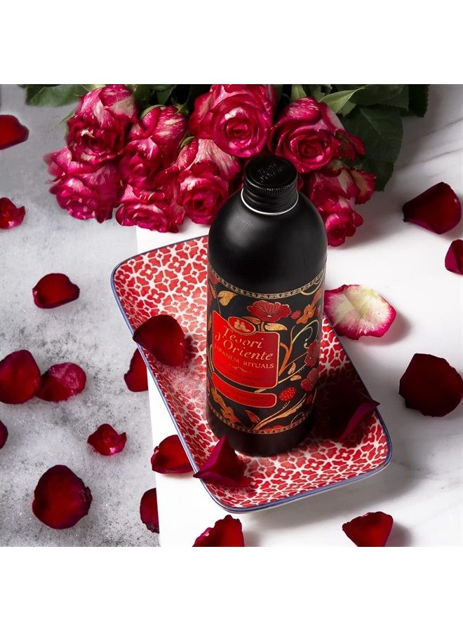 Tesori d'Oriente :كريم الاستحمام "طقوس يابانية" بزيت تسوباكي والفاوانيا، زجاجة سعة 16.9 أونصة سائلة (500 مل) [استيراد إيطالي] - Image 3