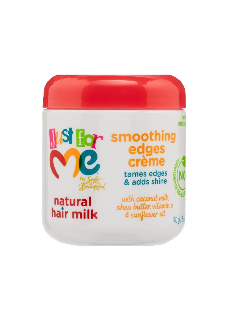 Just for Me - Just For Me Natural Hair Milk Smoothing Edges Creme Tames Edges  Adds Shine With Coconut Milk Shea Butter Vitamin E  Sunflower Oil 6 Ounce - Image 1