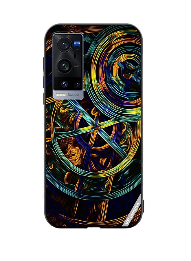 VR CREATIVE Protective Case Cover For Vivo X60 Pro Plus Abstract Design Multicolour - Image 1
