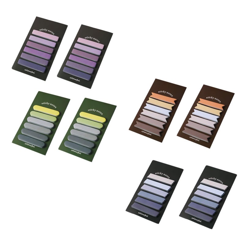 Gradient Color Self Stick Notes 8 Sets Lightweight Memo Pads for Office Students - Image 2