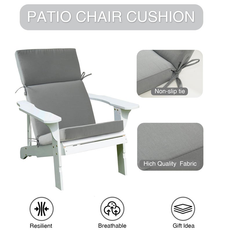 Enipate 2 Pack Outdoor High Back Chair Cushion, Weather Resistant Adirondack Rocking Chair Cushions, Patio Chair Seat Cushions - Image 5
