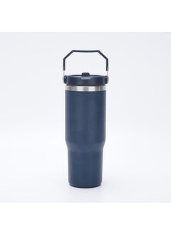 30oz Stanley same portable car Cup 304 stainless steel vacuum cup ice heater cold water Cup factory wholesale Navy blue