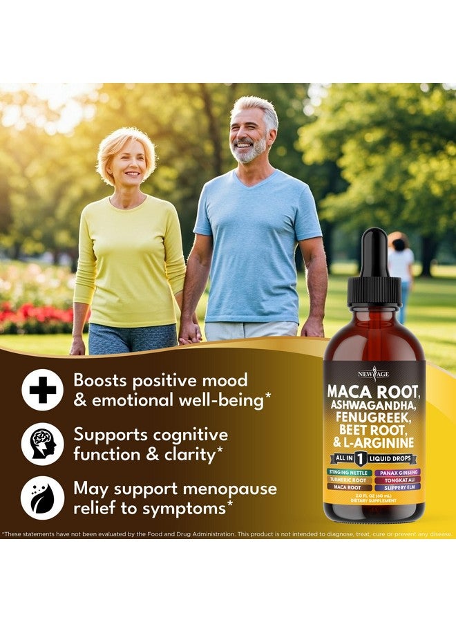 New Age Organic Maca Root Liquid Drops with Ashwagandha, Nettle, Fenugreek, Beet Root and L-Arginine Liquid Multivitamin for Women and Men (1) - Image 4