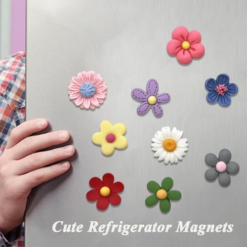 KalamkariX 10 PCS Mini Vase Fridge Magnets, Floral Decorative Decor for Kitchen, Office, Whiteboard, Locker, Ideal for Adults, Flower Lovers, Office Workers, Parents - Image 5