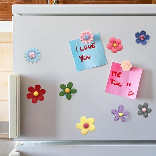 KalamkariX 10 PCS Mini Vase Fridge Magnets, Floral Decorative Decor for Kitchen, Office, Whiteboard, Locker, Ideal for Adults, Flower Lovers, Office Workers, Parents - Image 4