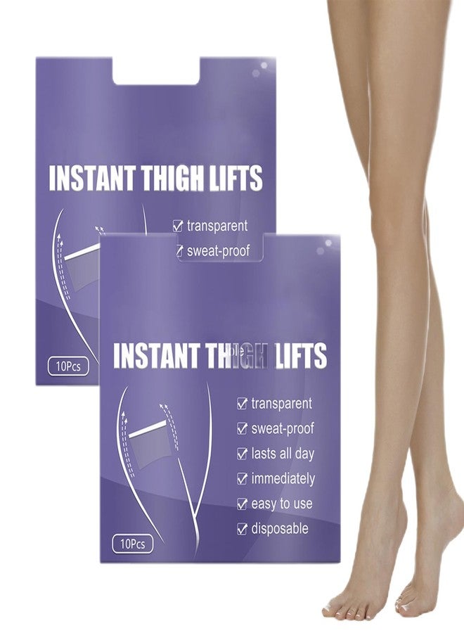 سكويشي 20 قطعة من شريط رفع الفخذين، لاصق مضاد للاحتكاك للفخذين، وسادة للفخذين، شريط للبطن للنساء والرجال، دعم غير مرئي مقاوم للعرق طوال اليوم، حل لشد البشرة ونحتها - Image 1
