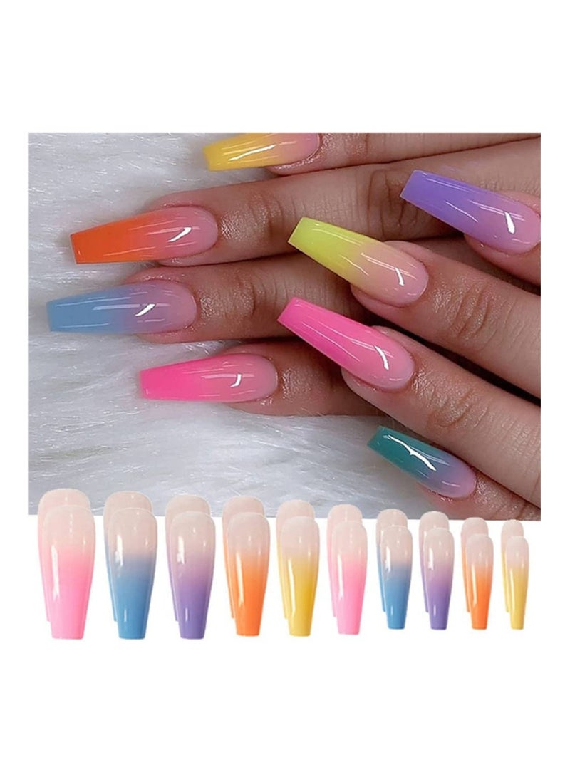 MissTiara طقم أظافر صناعية طويلة قابلة للارتداء مكون من 24 قطعة - Image 4