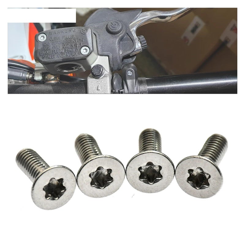Front Brake Reservoir Cover Screws Set Of 4 For KTM EXC SX XC And Suzuki RM RMZ Models - Image 3