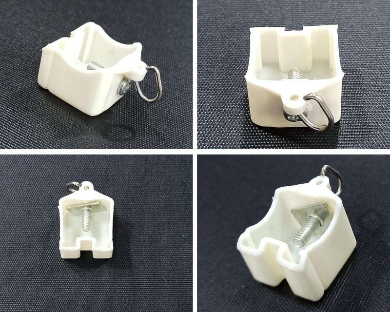 FAPBADRI End Cap/Lock for Curtain Channel/M Track - Material: Plastic - Colour: Ivory - 10 Pieces - Image 4