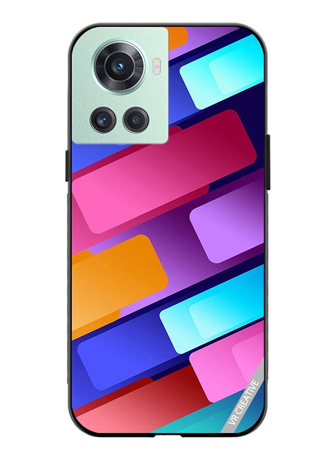 VR CREATIVE Protective Case Cover For OnePlus 10R Abstract Design Multicolour - Image 1