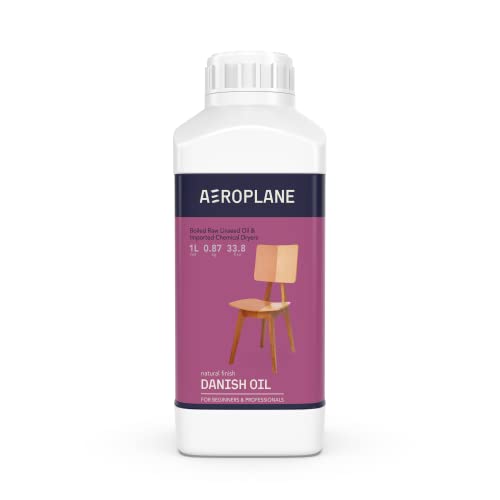 AEROPLANE - Danish Oil - Unique Linseed Oil Blend for Wood Finishing & Restoration - Natural Finish - 1L - Image 1