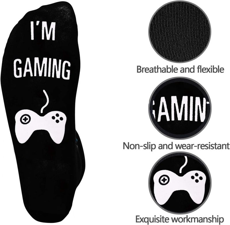 NDLBS Funny Christmas Gifts Novelty Gaming Socks Christmas Stocking Stuffers for Men Teens Boys Kids Him Adult Xmas Gifts - Image 2