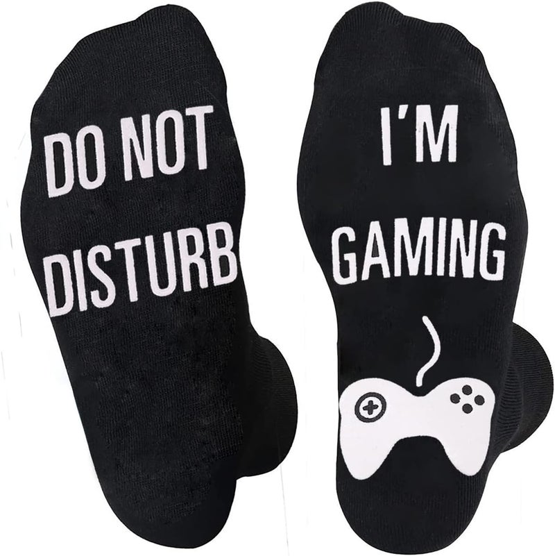 NDLBS Funny Christmas Gifts Novelty Gaming Socks Christmas Stocking Stuffers for Men Teens Boys Kids Him Adult Xmas Gifts - Image 1