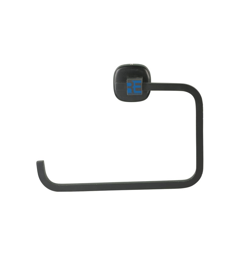 RIYA ENTERPRISE RIYA ENTERPRISE SS J4 Black Jet Towel Ring/Towel Holder for Wash Basin/Napkin Ring/Bathroom Accessories 2PS  - Image 1
