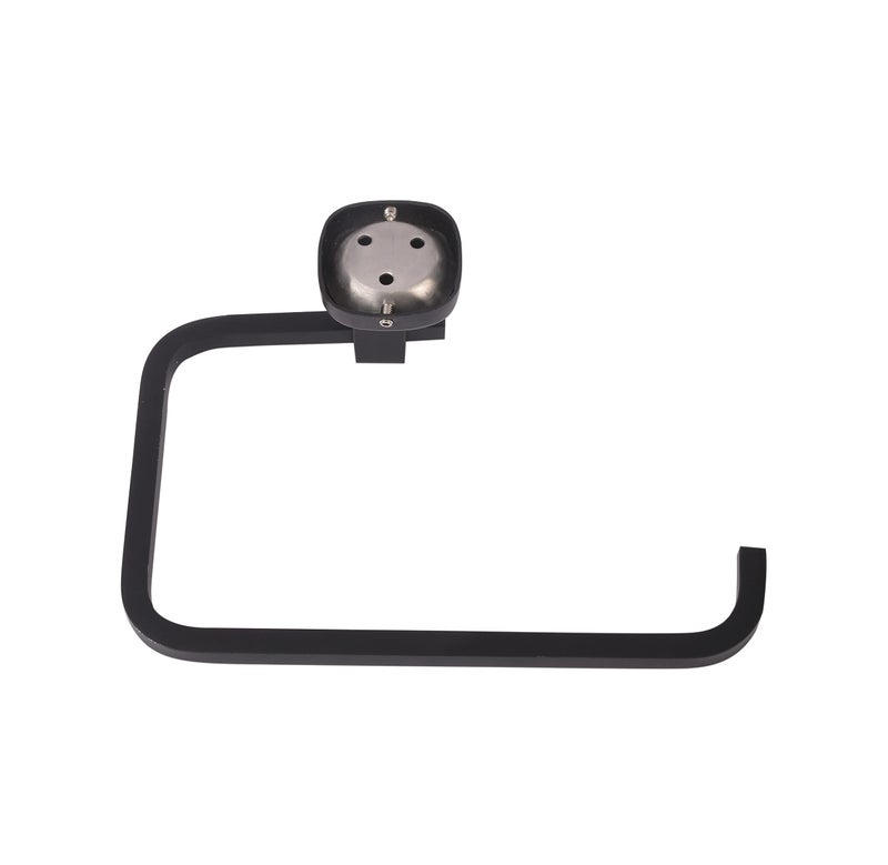RIYA ENTERPRISE RIYA ENTERPRISE SS J4 Black Jet Towel Ring/Towel Holder for Wash Basin/Napkin Ring/Bathroom Accessories 2PS  - Image 2