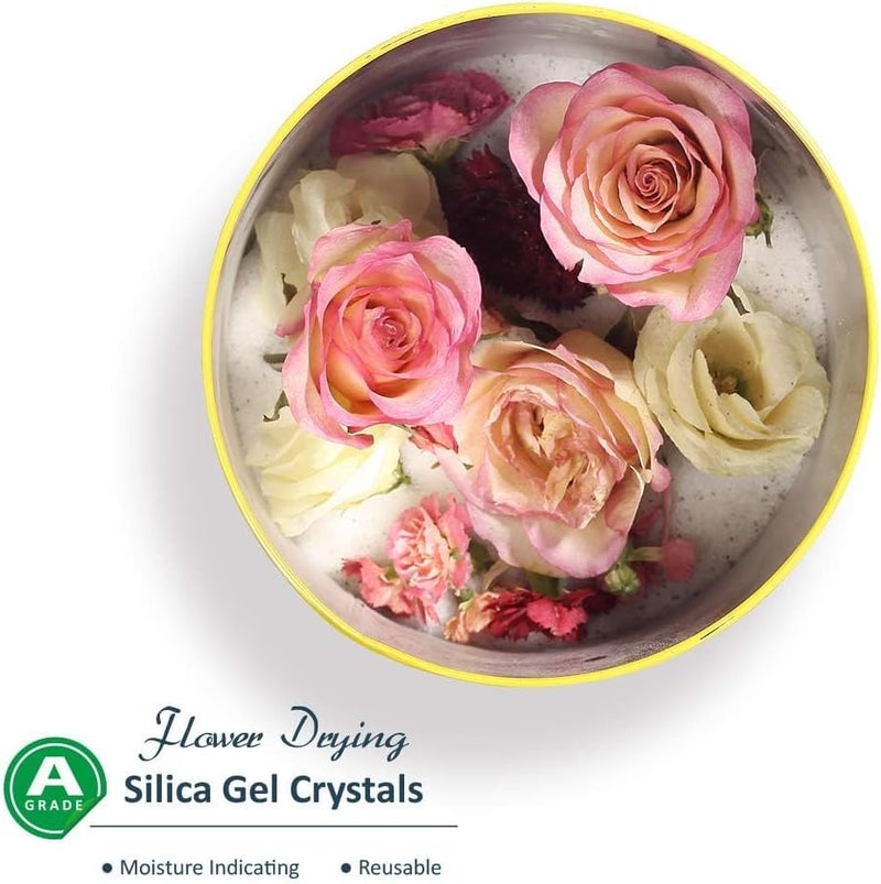 wisedry Silica Gel Crystal for Flowers Drying - 2 LBS, Fine Crystals < 1mm, Color Indicating, Reusable - Image 4