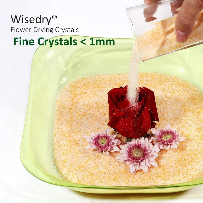 wisedry Silica Gel Crystal for Flowers Drying - 2 LBS, Fine Crystals < 1mm, Color Indicating, Reusable - Image 5