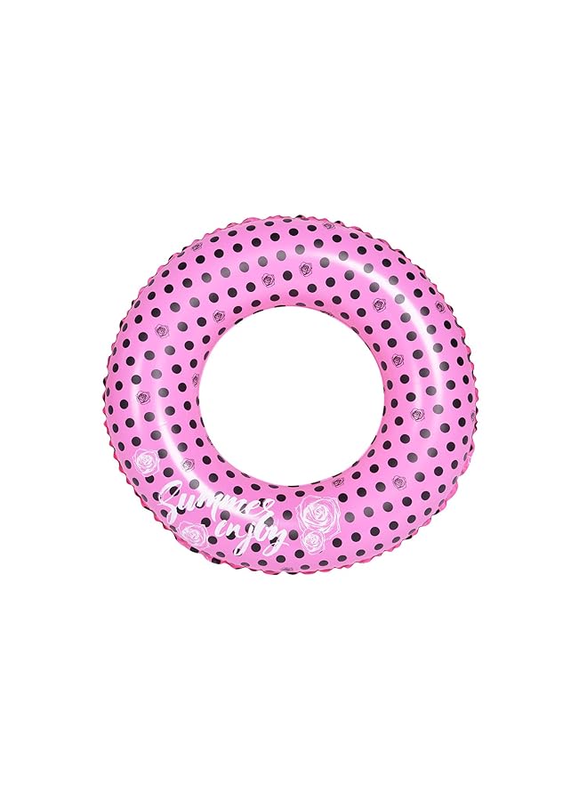 جيلونج 37631 حلقة سباحة قابلة للنفخ باللونين الوردي والأسود