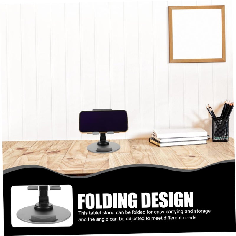 Adjustable Foldable Tablet Holder And Phone Stand Sturdy Desk Support For Hands Free Viewing - Image 4