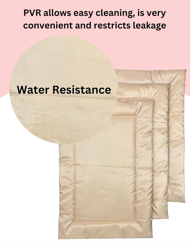 NEW COMERS® Diaper Changing Mat/Sleeping mats/Water Proof Bed Protector with Foam for New Born Baby | Pack of 3 (70 cm x 45 cm) Washer Safe Changing Mat | Newborn Essential | WP MAT_01 - Image 5