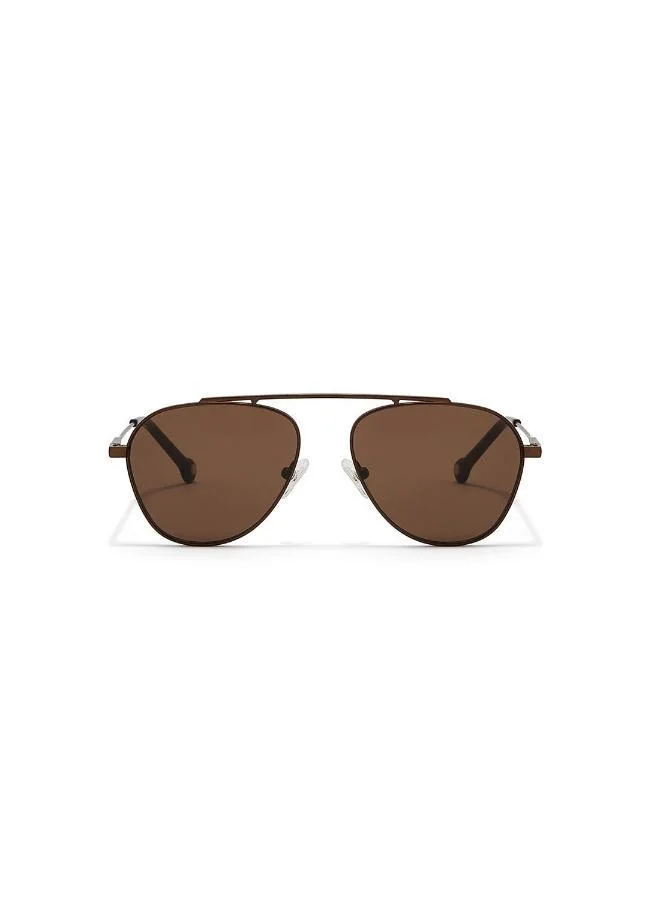 30Sundays Antique,Unisex Sunglasses, Aviator Sunglasses, UV Protection: UV400 (Brown,Brown)