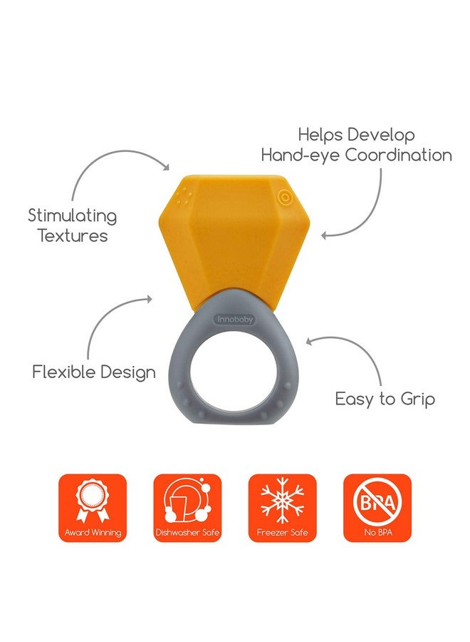 Innobaby Teethin' Smart Birthstone Ring Teether November (Citrine) - Image 3