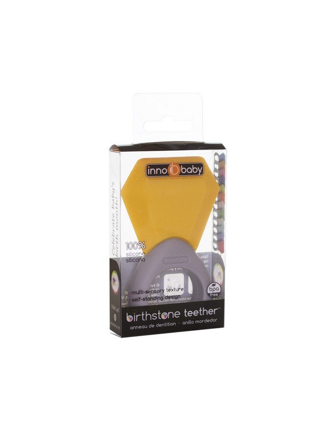 Innobaby Teethin' Smart Birthstone Ring Teether November (Citrine) - Image 4