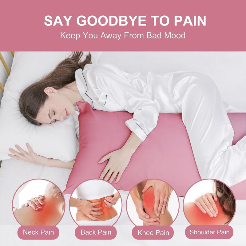 DOWNCOOL Large Body Pillow Insert- Breathable Full Body Pillow for Side Sleeper - Soft Long Bed Pillow for Adults - 20 x 54 inch (Pink) - Image 2