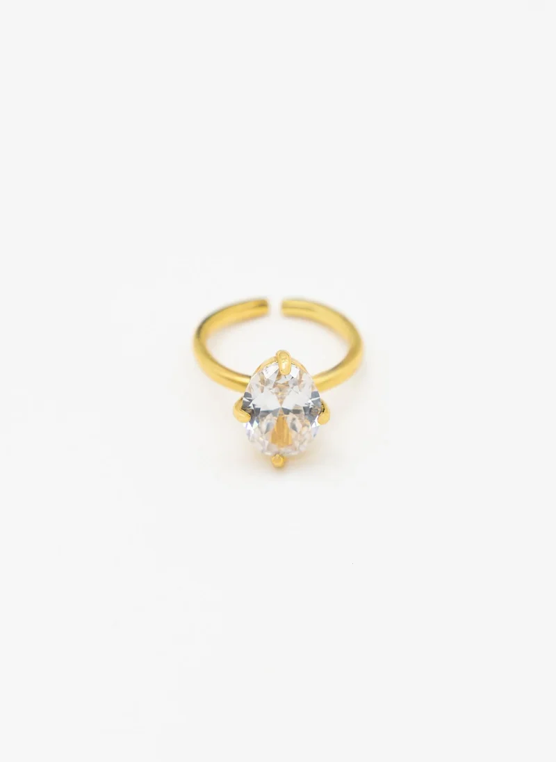 Lichi  Slim ring with oval stone for Women | Best Price UAE