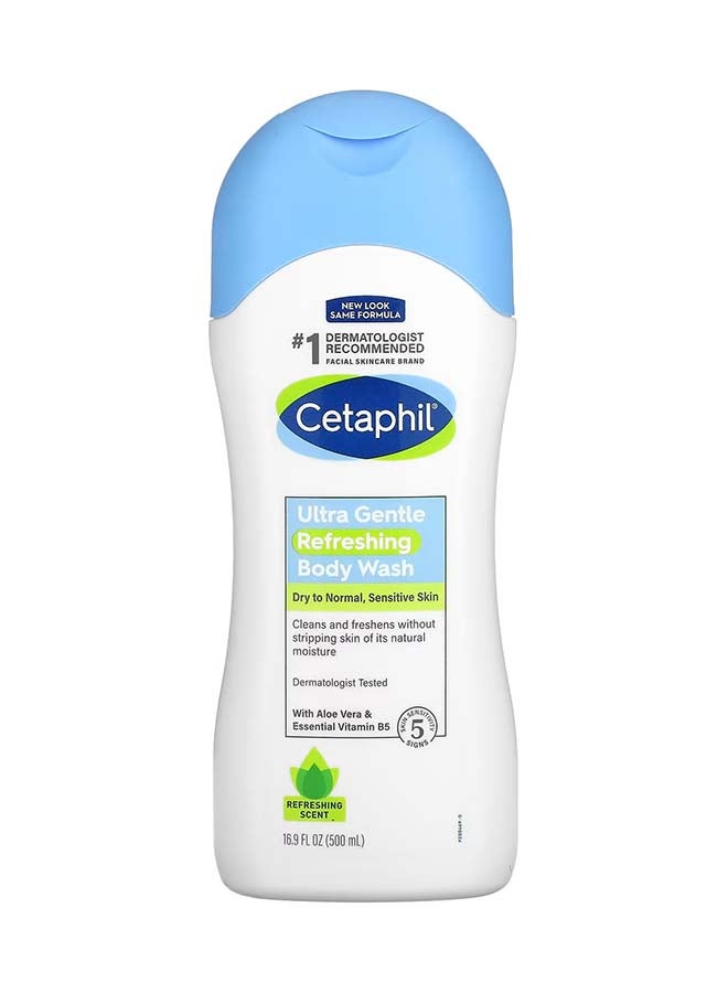 Cetaphil Ultra Gentle Refreshing Scent Body Wash 500ml - Image 1