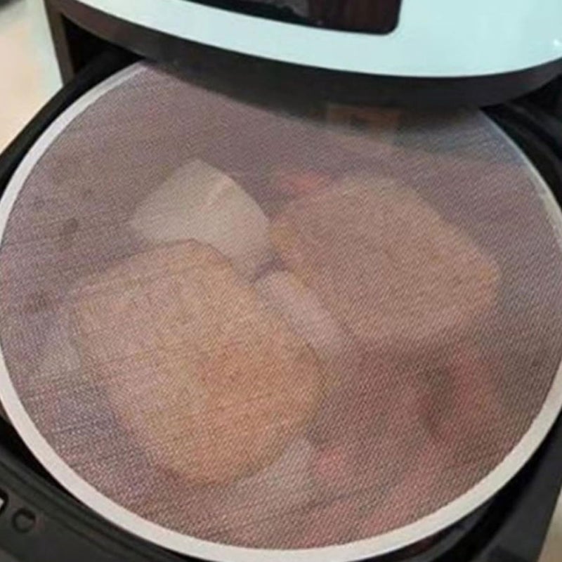 ABOOFAN Stainless Steel Air Fryer Oil Splash Guard with Mesh Splatter Screen, Universal Compatibility and Anti Oil Splattering Feature, Kitchen Accessory for Cooking and Frying - Image 4