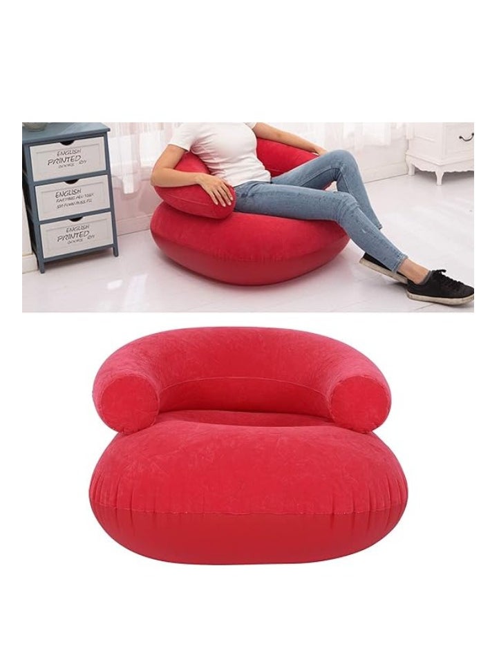 Manful Inflatable Chair Lounger Bean Bag Chair Couch Washable Ultra Soft Bedroom Recliner Living Room Comfortable Home Decoration Inflatable Sofa  - Image 2