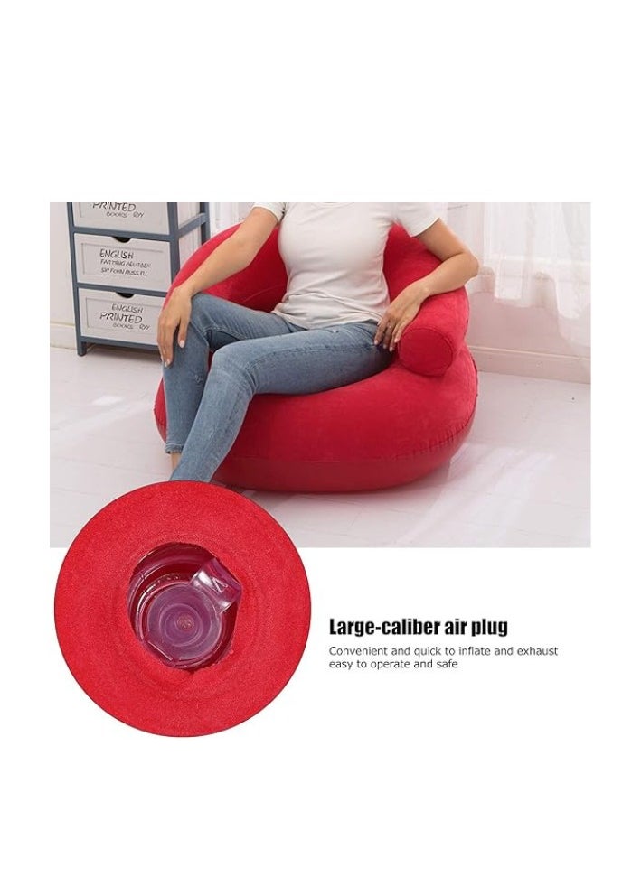 Manful Inflatable Chair Lounger Bean Bag Chair Couch Washable Ultra Soft Bedroom Recliner Living Room Comfortable Home Decoration Inflatable Sofa  - Image 3