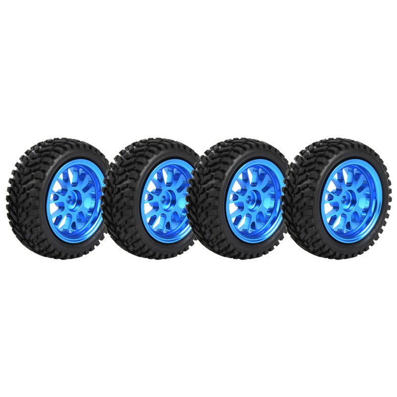 High Performance Y Shaped Blue Metal RC Wheels Tires for 1 18 Model Car Racing - Image 3