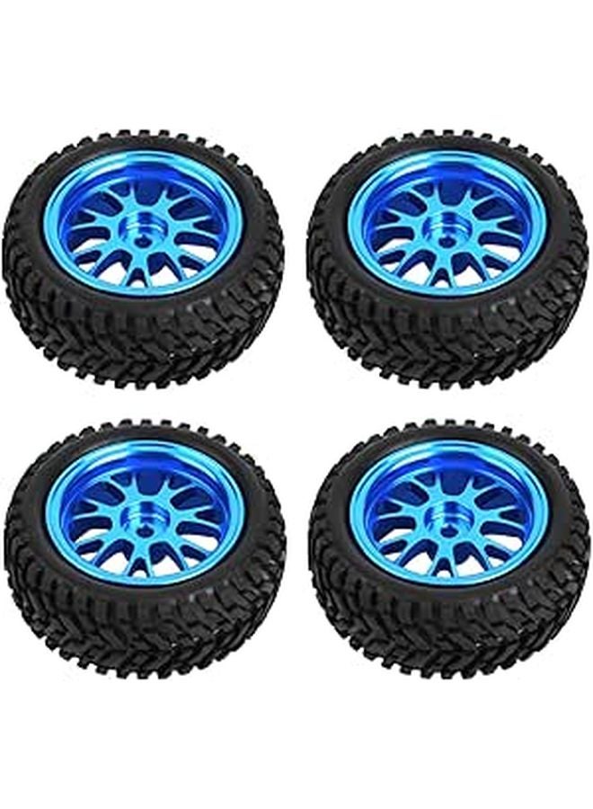 High Performance Y Shaped Blue Metal RC Wheels Tires for 1 18 Model Car Racing - Image 1