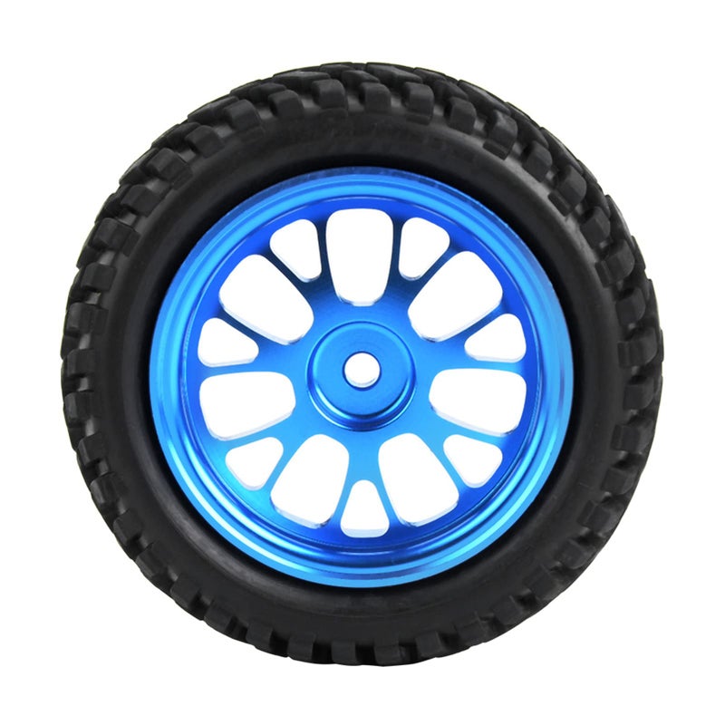 High Performance Y Shaped Blue Metal RC Wheels Tires for 1 18 Model Car Racing - Image 4