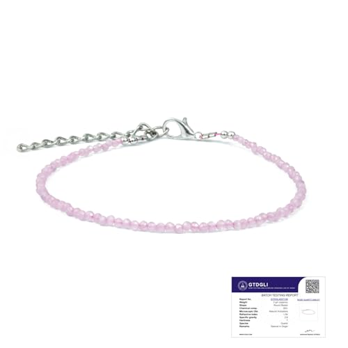 Astrotalk Rose Quartz Anklet | Stone of Love, Healing & Harmony | Rose Quartz Anklet for Women | Best Gift for Woman | Spiritual Jewellery for Women | Valentine Gift for Girlfriend - Image 1