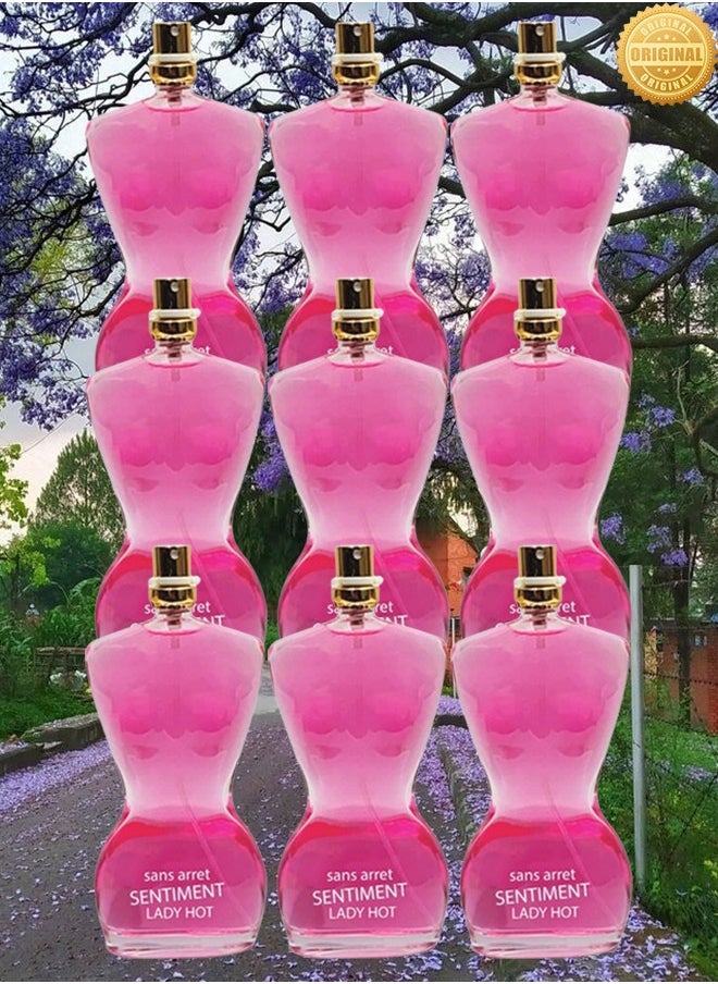 LADY BELLA 9 Pieces Sans Arret Sentiment Lady Hot Perfume 100ml EDP  - Image 1