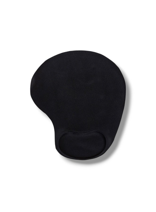 Comfortable, non-slip mouse pad with wrist rest – Black - Image 1
