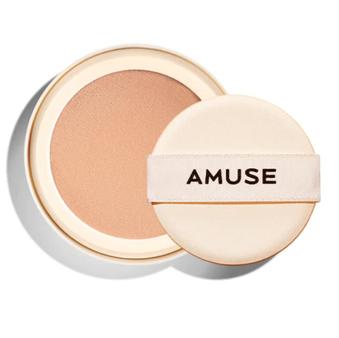 AMUSE SEOUL Dew Jelly Vegan Cushion Foundation Glow Dewy Finish Clean Beauty Dry and Sensitive Skin Eco-Friendly (02 NUDE REFILL) - Image 1