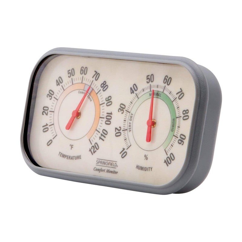 Springfield Color Track Humidity Meter and Indoor Thermometer, Analog Weather Station for the Bedroom, Nursery, Storage, and Inside the Home - Image 2