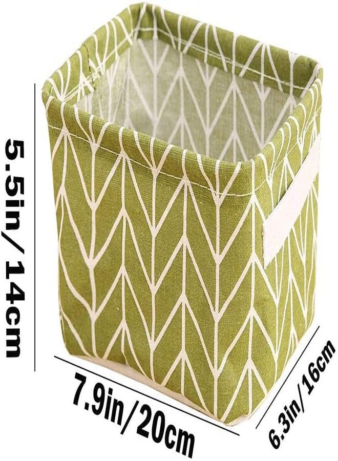 MARMIX Pack of 1 Foldable Storage Box - Canvas Fabric Basket for Organizing, Rectangular Small Storage Box with Handles, Multipurpose Cube Storage for Closet, Desk, Baby Organizer, 10 X 10 X 10 cm - Image 2