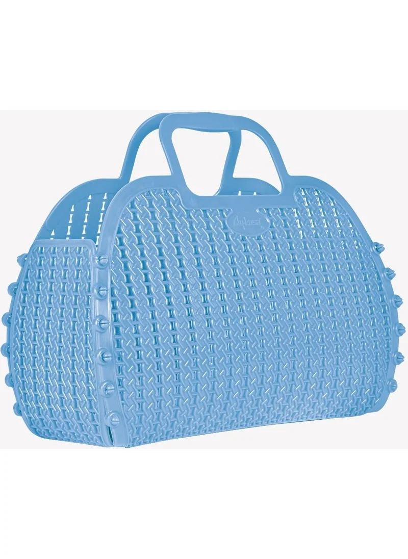 Ayyıldız Aykasa 221026 Baby Blue Foldable Beach Bag