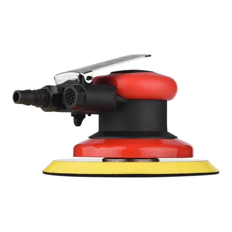 Pneumatic Sander 6 Inch Polishing Sanding Waxing for Car Wall Wood Metal 10000RPM Red - Image 1