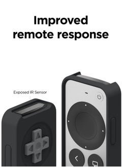 Elago R2 Slim for Apple TV 4K HD Siri Remote 3rd Generation (2022) and Apple TV Siri Remote 2nd Gen (2021) Case Cover with Full Access to All Functions - Black  - Image 3