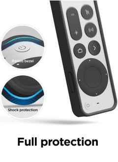 Elago R2 Slim for Apple TV 4K HD Siri Remote 3rd Generation (2022) and Apple TV Siri Remote 2nd Gen (2021) Case Cover with Full Access to All Functions - Black  - Image 2