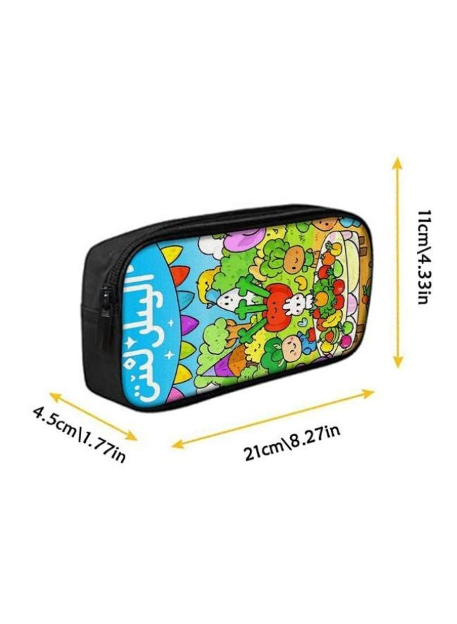 Cartoon three-piece schoolbag with zipper - 1202