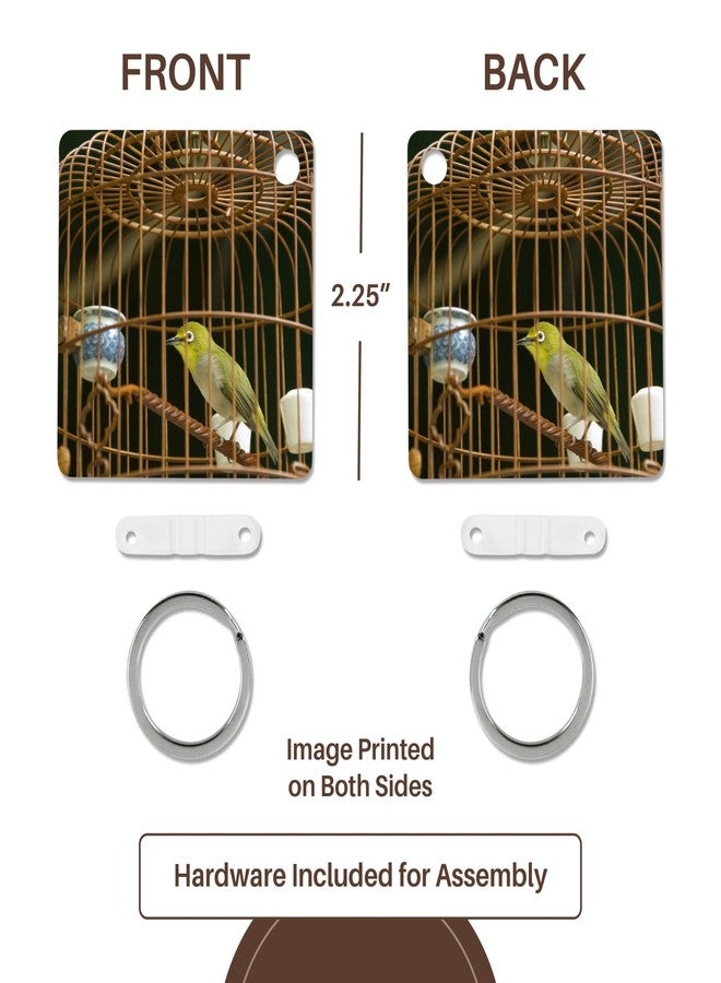3dRose, Hong Kong, Bird Garden, Market, Caged pet birds-AS07 CMI0328 - Cindy Miller Hopkins, set of 6 Key Chains - Image 5